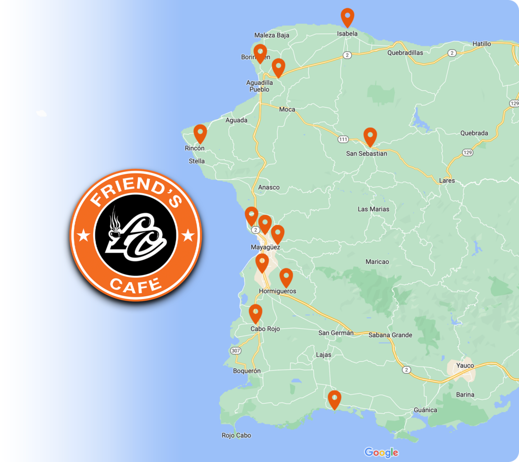 Friend's Café Mapa Localidades